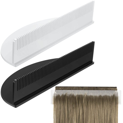 2 Pieces Hair Extension Holder Acrylic Hair Color Rack Display Hair Extensions Stand Organizer Lightweight Portable Storage Wig holder for Hand Tied Weft Full Bundle Tool Hair Styling Weave Wash Color