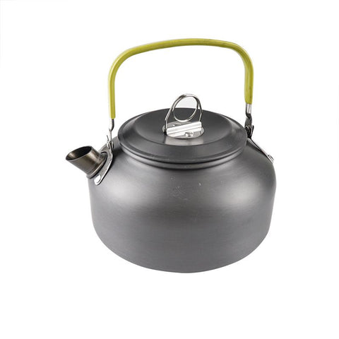 Camp Cookware 2-3 People Set, Pan Pot Teapot Lightweight Outdoor Portable Camping Cooker Set for Trekking Hiking BBQ Picnic Campfire