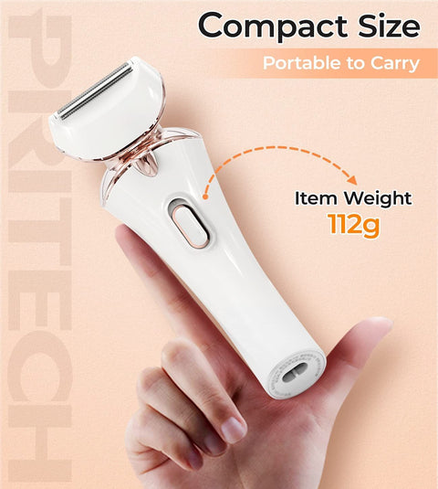Electric Razor for Women Rechargeable Wet Dry Electric Shaver for Women, Waterproof Lady Shaver for Legs Arm Underarm Bikini Public Body Razor with One Extra Foil Blade， Gold，16.5*5.5*4.4cm