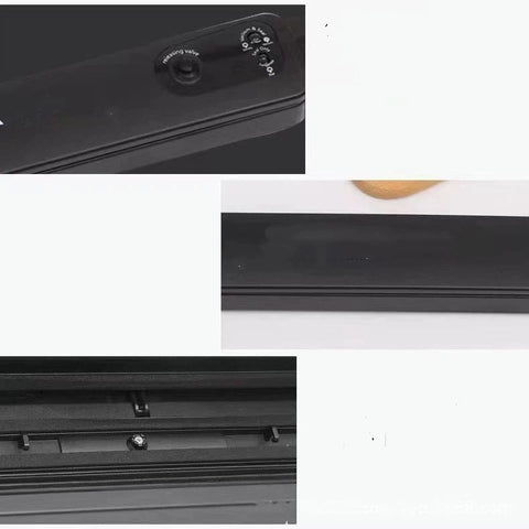 Portable Vacuum Sealer, Automatic Sealer for Food Storage, Easy to Use Compact Food Preservation Sealing Machine for Home & Kitchen，37.3*7*8.5cm，black