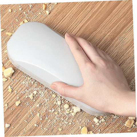 Multi-Functional Table Crumb Sweeper, Soft Bristles Debris Collector for Table, Mat, Bed Sheets, Sofas, Clothes Cleaning Brush (2, White)