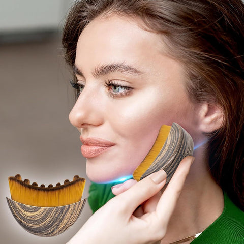 New Lymphatic Contour Face Brush, Lymphatic Drainage Massager for Face,Ergonomically Designed to Fit The Skin Precisely and Relieve Fatigue. (2PCS)
