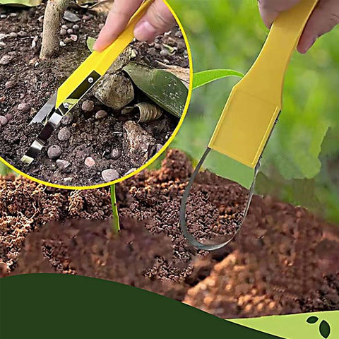 2pcs Seeding Square Sneaky Weeder Handheld Gardening Tool for Precise Weeding | Ergonomic, Lightweight, and Durable Manual Weeder for Vegetable Gardens and Flower Beds