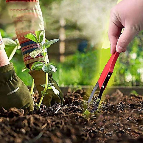 2pcs Seeding Square Sneaky Weeder Handheld Gardening Tool for Precise Weeding | Ergonomic, Lightweight, and Durable Manual Weeder for Vegetable Gardens and Flower Beds