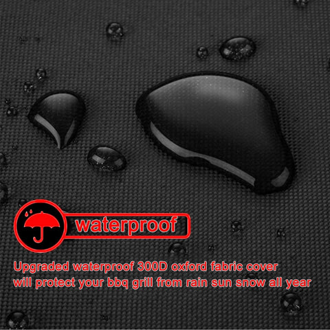BBQ Grill Cover, 75-Inch Heavy Duty Waterproof UV Resistant Tear Resistant BBQ Gas Grill Cover for 190*71*117cm ,black