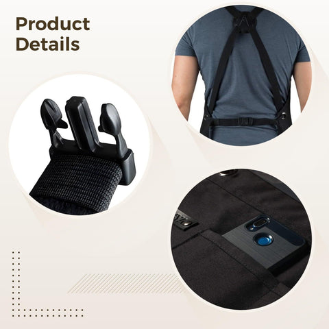 Chef and BBQ Apron not with Bottle Opener and Hand Towel - Cotton Canvas, not Stainless Steel Hardware - Cross Back Straps，black，The packaging only includes one apron