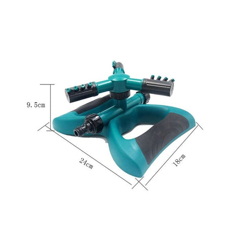 Courtyard watering tool, large area rotating garden watering tool, lawn and courtyard watering tool (green)