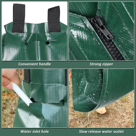 Tree Watering Bags Slow Release, 20 Gallon Drip Irrigation Bag Waterer Globe Soaker for New Plant Trees Trunk 。 (1 Pcs)