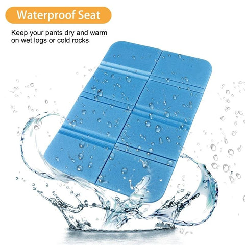 Camping Seat Cushion, 4 Pack   Waterproof Foam Sitting Mat Pad for Outdoor Sports Travel，Product expansion size: 385 * 275 * 8mm,four colors（green,black,orang,blue)