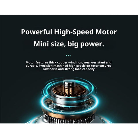 Electric Mini Razor Pockets Shaver for Men,Floating Big Shave Head Quick Shave, Waterproof Mini Portable Shaver,USB C Charge LED Power Display Mini Trimmer, Great for Travel,Car,Home Use (Gray)