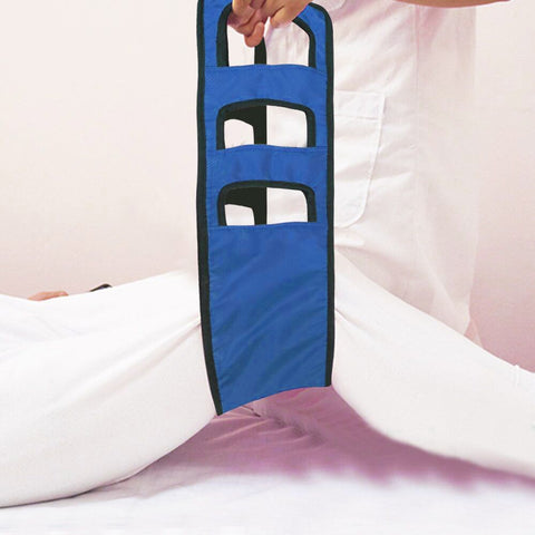 Transfer Belt Transfer Sling - Padded Gait Belt - Heavy Duty Patient Lift, Mobility Standing and Lifting Aid for Disabled, Elderly, Injured - Safely Move from Bed and Wheelchair (Blue)