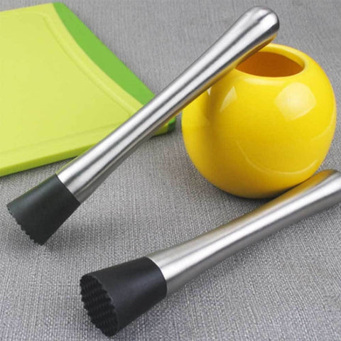 2 pack 8 Inch Stainless Steel Muddler for Cocktails, Long Handle Durable Material, Bar Tool for Making Mojito and Fruit Drinks