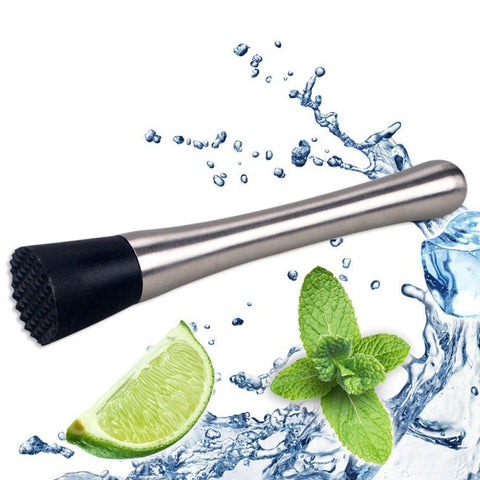 2 pack 8 Inch Stainless Steel Muddler for Cocktails, Long Handle Durable Material, Bar Tool for Making Mojito and Fruit Drinks