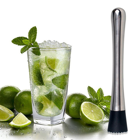2 pack 8 Inch Stainless Steel Muddler for Cocktails, Long Handle Durable Material, Bar Tool for Making Mojito and Fruit Drinks