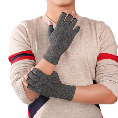 1 Pair Original Arthritis Compression Gloves for Women & Men - Fingerless Hand Support for Arthritis Pain, Carpal Tunnel, Swelling & Poor Circulation - Everyday Wear - M