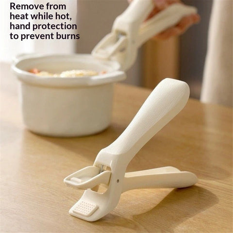 Pack of 2 Plate Gripper Compatible With Pizza Pan,Non-Slip Pan Gripper,Hot Plate Bowl Retriever with Food Out from Pots,For Egg Custard For Jidangeng,For Microwave Toaster Oven Steamer