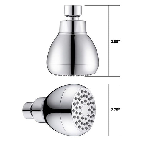 High Pressure Shower Heads, 2 PCS Showerheads 3 Inches with 360 Rotation and Nozzles for Strong Spray Relaxing and Comfortable Shower