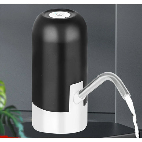 Water Bottle Pump 5 Gallon Water Bottle Dispenser USB Charging Automatic Drinking Water Pump Portable Electric Water Dispenser Water Bottle Switch (black)