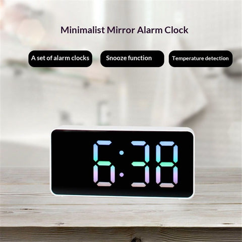 LED Digital Wall Clock, Big Digits,Modern Electric Small Silent Wall Clock for Living Room, Bedroom, Classroom, Farmhouse, Kitchen, Office