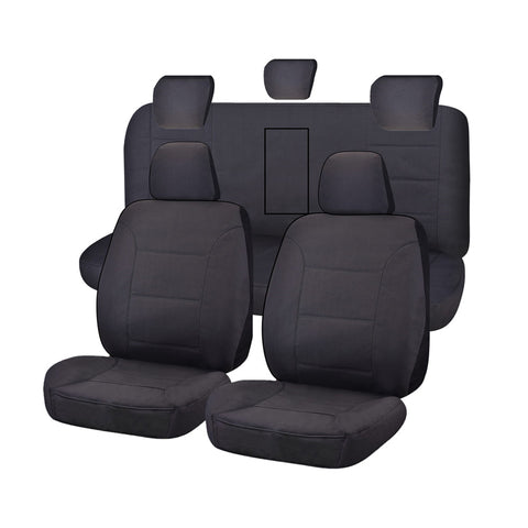 Seat Covers for HOLDEN COLORADO RG SERIES FR 06/2012 - ON DUAL FR CHARCOAL CHALLENGER