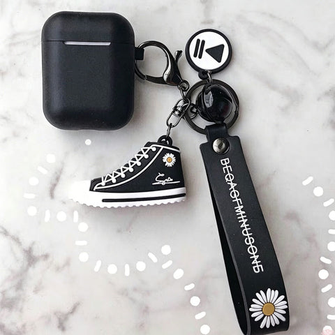 Black set + geometric panda Apple AirPods pro