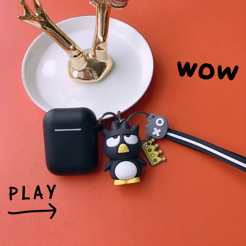 Black set + geometric panda Apple AirPods pro