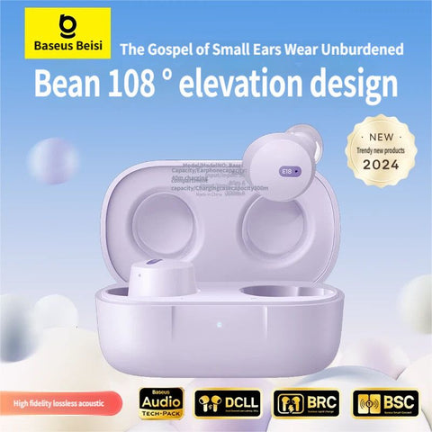 E18 Bluetooth headset-White