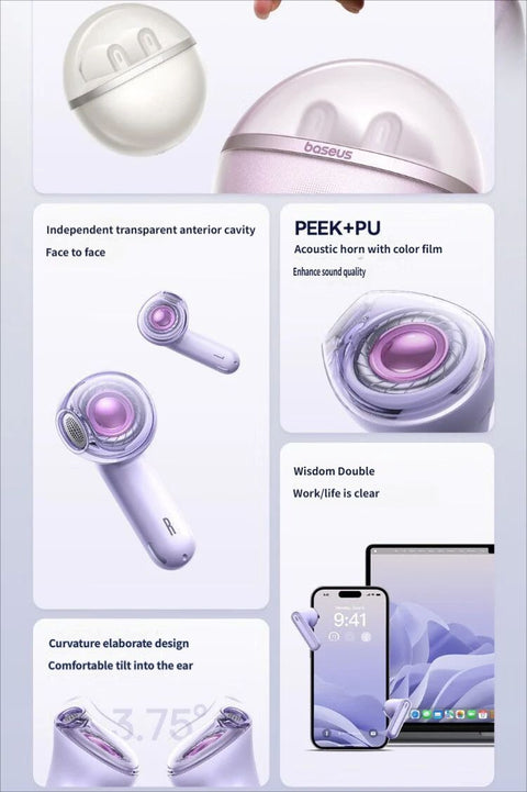 E5 Bluetooth headset-Pink
