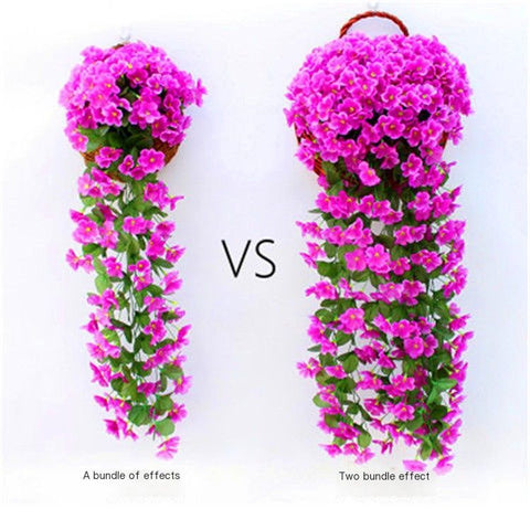 ArtificialFive-PetaledBrightRedFlowers