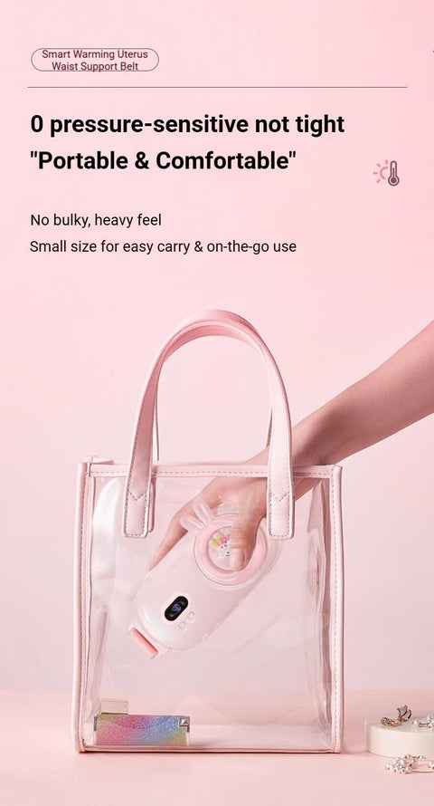 Heated Period Relief Waist Belt Pink Cute Baby