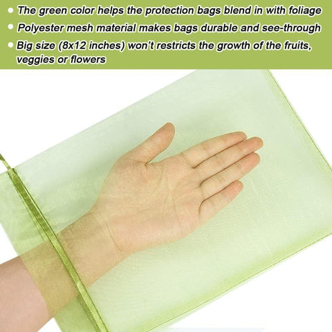 Insect-proofMeshBags,Light Purple,20-Pack