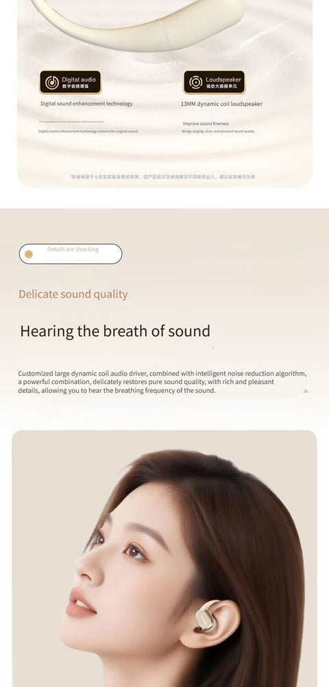 S16 Bluetooth headset-Beige
