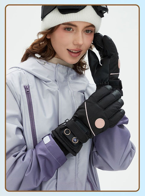 USB Heated Gloves for Outdoor White