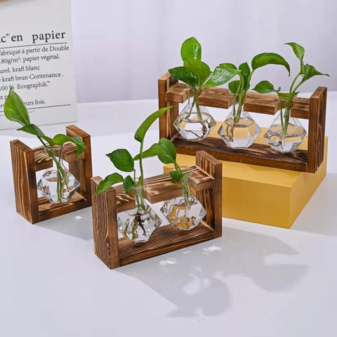 HydroponicWoodenFramewithSnap-On-DiamondDoubleBottle