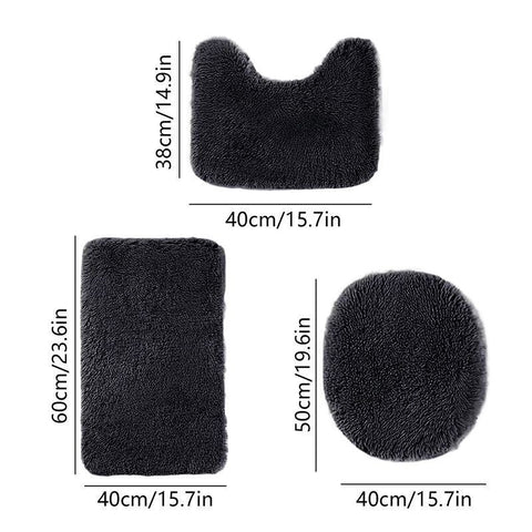 Bathroom Rugs Sets  Light Grey