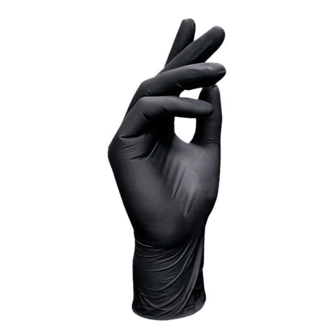 300Pcs Black Nitrile Gloves-Extra Large