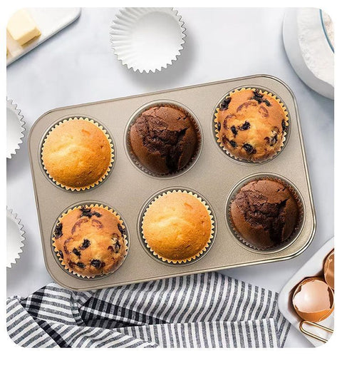 6-Cup Muffin Tray Black
