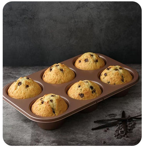 6-Cup Muffin Tray Black