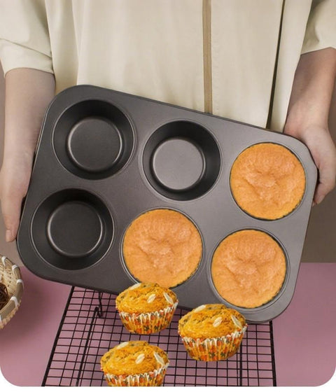 6-Cup Muffin Tray Golden