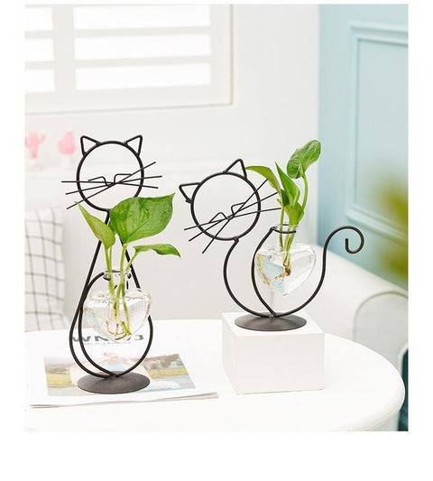2 Pack Cat Iron Flower Ware 006