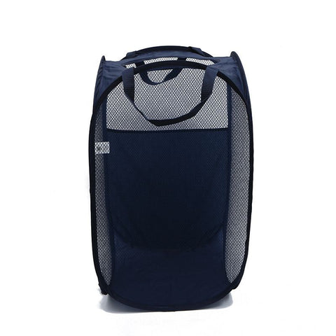 Foldable Laundry Hamper Black 02