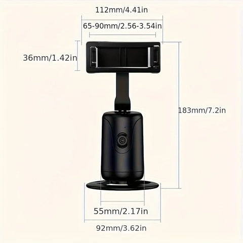 Mobile Cloud Auto-Tracking Smart Magic Stabilizer - AI Facial Recognition Desktop Phone Holder for Live Streaming
