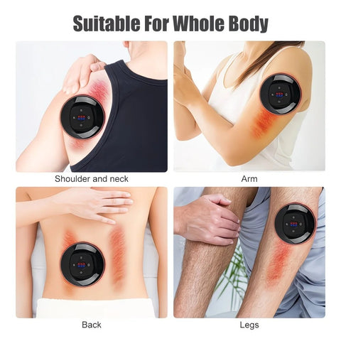Red Smart Cupping Massager: Wireless & Portable/One-Button Pressure Release/12-Level Red Light Heat Therapy, Detachable & Easy to Clean, Full-Body Applicable for Circulation Boost, Revitalize Your Body and Mind at Home or On the Go