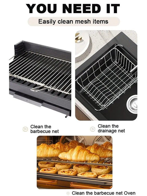 LED-lit electric barbecue brush, rechargeable rotating cleaning, instantly cleans the grill after backyard BBQ, lazy cleaning essential.(gold)