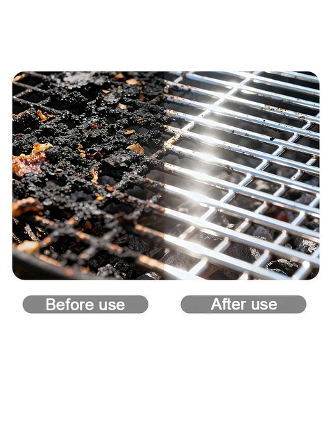 LED-lit electric barbecue brush, rechargeable rotating cleaning, instantly cleans the grill after backyard BBQ, lazy cleaning essential.(gold)