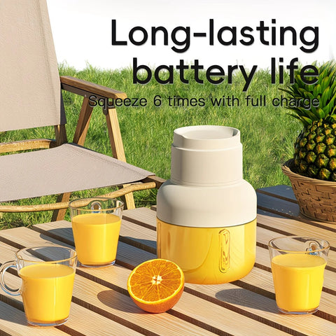 Portable multifunctional large-capacity tumbler, featuring powerful performance for juicing, baby food, and ice crushing. Perfect for home, outdoor, and fitness use, offering fresh and healthy beverages anytime, anywhere.orange
