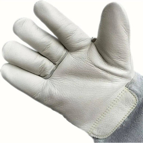 Thermal Leather Freezer Work Gloves – Thinsulate Lined, Kevlar Reinforced Cold Store & Outdoor Winter Safety Gloves(36cm/14.17in)