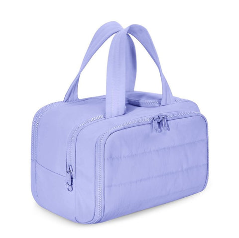 Travel Toiletry & Makeup Bag – Large Capacity Organiser Wash Bag with Compartments(BLUE)