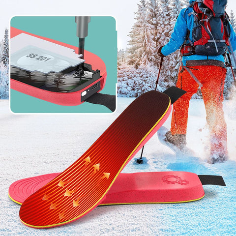 Rechargeable Heated Insoles with Bluetooth APP Control – 3 Heat Settings (40–60°C), Trim-to-Fit, 3000mAh Battery | NEW ARRIVAL(NO: L)