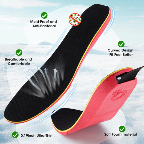 Rechargeable Heated Insoles with Bluetooth APP Control – 3 Heat Settings (40–60°C), Trim-to-Fit, 3000mAh Battery | NEW ARRIVAL(NO: L)